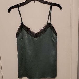 New Parasaya Green/Black Lace Cami